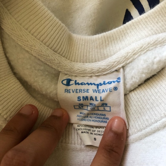 White Champion Crewneck/Sweater Reverse Weave - Picture 2 of 4